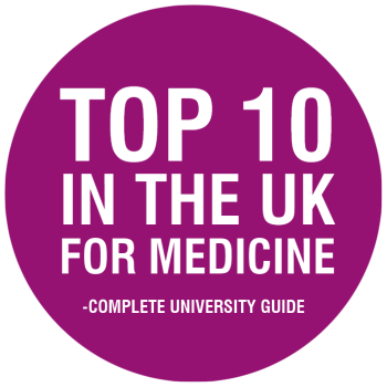 Top 10 in the UK for medicine