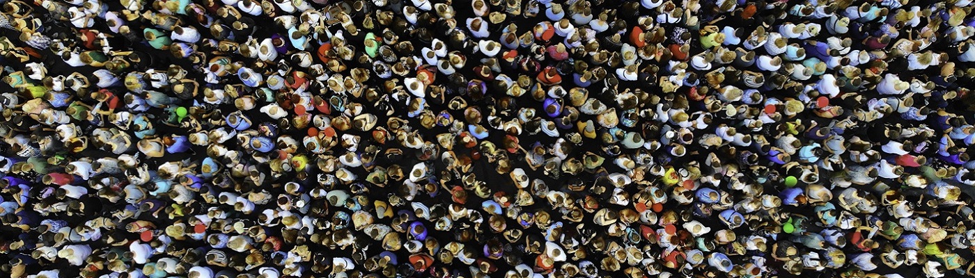 View of a crowd of people from above. Source iStockphoto | Dmytro Varavin https://www.istockphoto.com/photo/big-crowd-of-people-people-gathered-together-in-one-place-top-view-from-drone-gm1357524756-431402297
