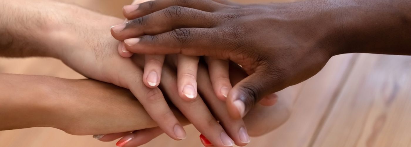 An image of hands together 