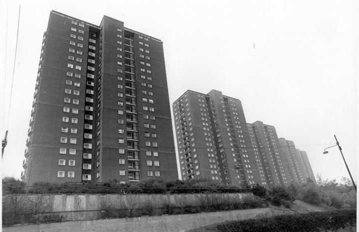 Mitchellhill flats (late 1970s), Castlemilk History facebook page - Jim Richardson