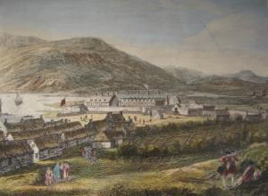 Painting depicting Maryburgh and the Fort and Fort William