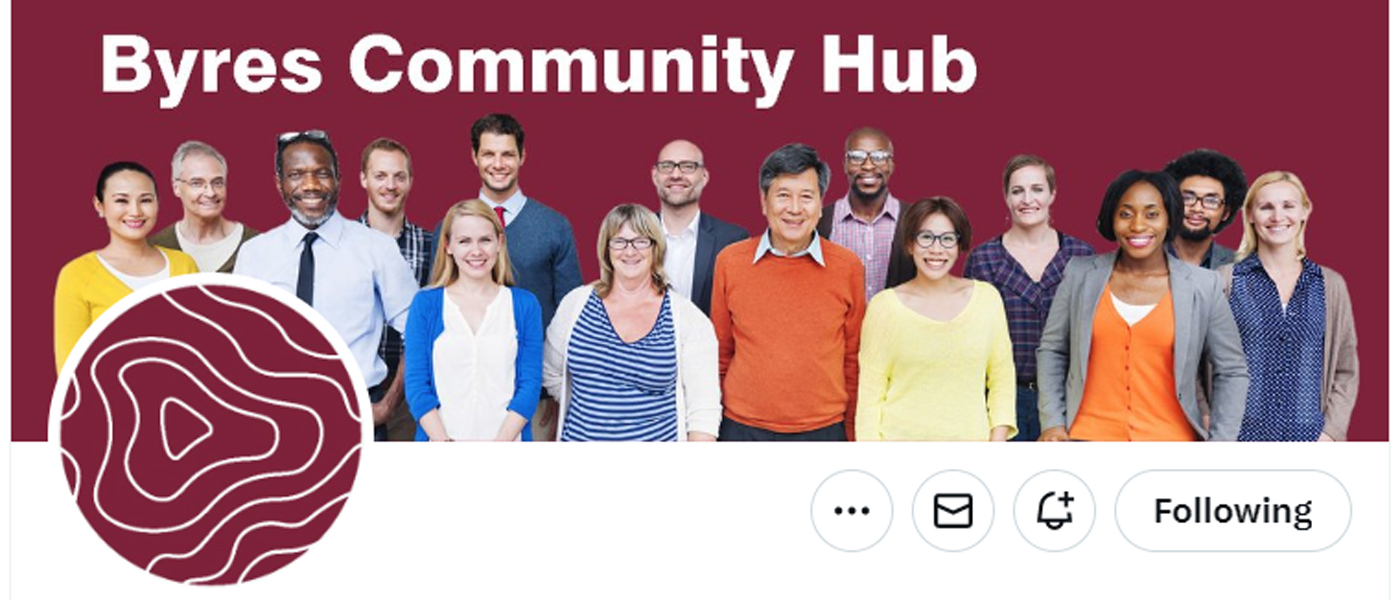 Image of the Byres Community Hub twitter banner