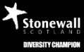 Stonewall Diversity Champion logo black small