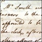 Adam Smith was appointed to a committee in support of Professor William Rouet's post to be declared as vacant, as recorded in the Senate minutes, 7th February 1760. (GUAS Ref: 26641, p19. Copyright reserved.)
