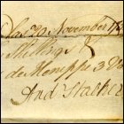 Receipt for books from Andrew Stalker, 20th November 1759. (GUAS Ref: GUA 21149. Copyright reserved.)