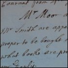 Formation of a committee to decide which books to buy on Barrowfield's Fund, as recorded in the Senate minutes, 3rd January 1760. (GUAS Ref: GUA 26641, p3. Copyright reserved.)