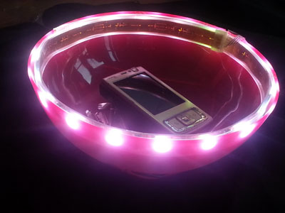 A protoype of the content-sensitive bowl developed by the MultiMemoHome team MMH bowl