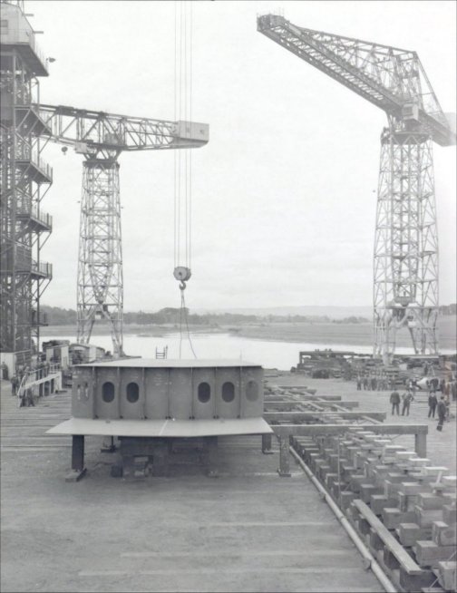 The first keel section of contract laid down.

