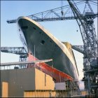 Go to the Queen Elizabeth 2 (QE2) 40 years on exhibition Ship No. 736 ready for launch (1).