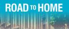 An image of tenement buildings overlaid with turquoise colour and the text 'ROAD TO HOME'