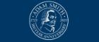Logo with a graphic portrait of Adam Smith and the text ' Adam Smith 300 Year Anniversary 1723-2023' 