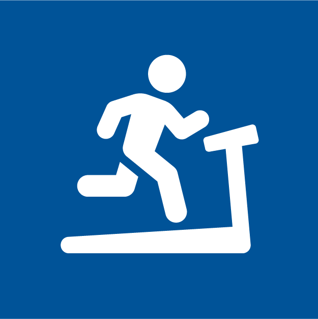 Icon of person running on treadmill