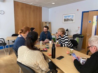 Image of people drinking coffee