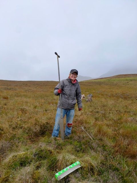 Phil Gould getting reading to start coring (Photo: N. Whitehouse)