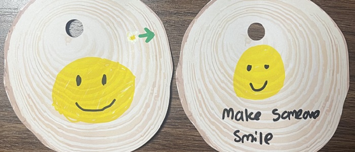 An image of two responses for the Byres Hub Doodle Wall