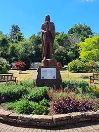 A statue in Dumfries