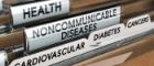 File labels reading non-communicable diseases inc cadiovascular,  diabetes and cancers.