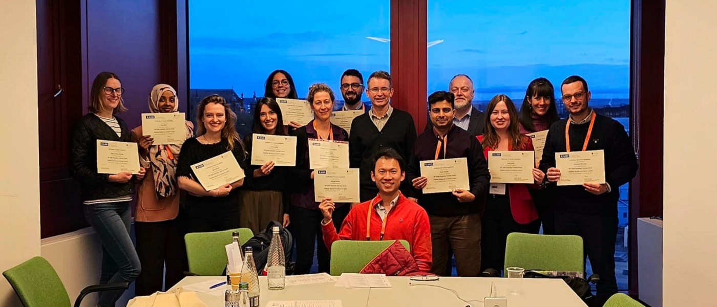 Photo of graduates from an international training event