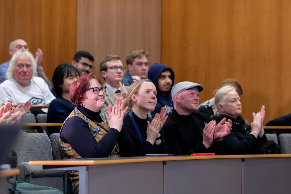 Audience clapping at Christel Fricke Lecture Source: Charlotte Morris