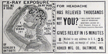 Koestler's Antidote to Headaches - X-Ray tablets