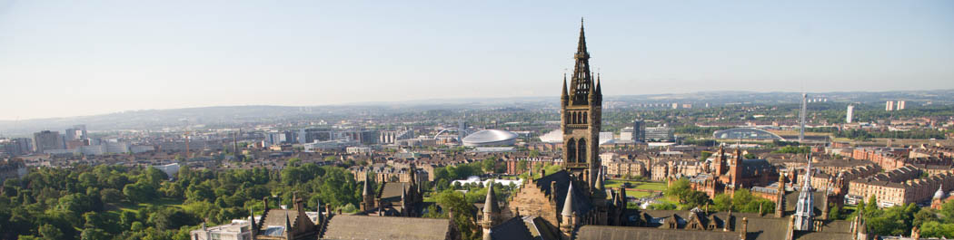 University of Glasgow seen from the air