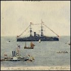 Coloured sketch of the Regatta in Dover harbour, titled 
