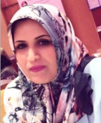 A head and shoulders shot of Dr Aziza Elmesmari