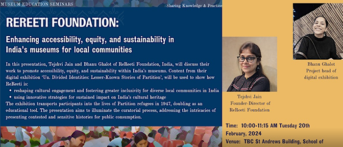 ReReeti Foundation Museum Ed Seminar