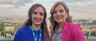 Dr Hanaa Abumarshoud and Dr Lina Mohjazi  (head and shoulders shot) at a park in Rome