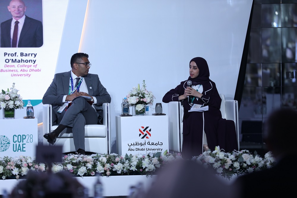 Two Speakers at the Abu Dhabi University event Source: Amy Laux