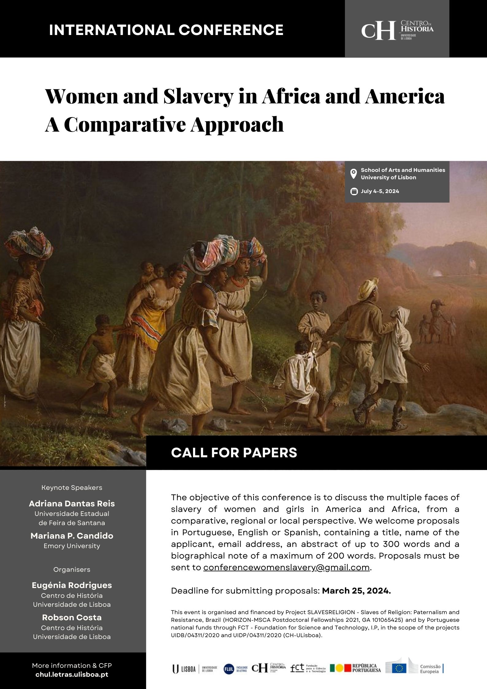 International Conference Women and Slavery in Africa and America: A Comparative Approach