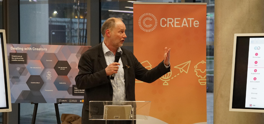 CREATe Director 10 Martin Kretschmer at the relaunch event 11/03/24