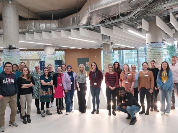 Image depicting the NERD committee members at the Advanced Research Centre (ARC) at the University of Glasgow