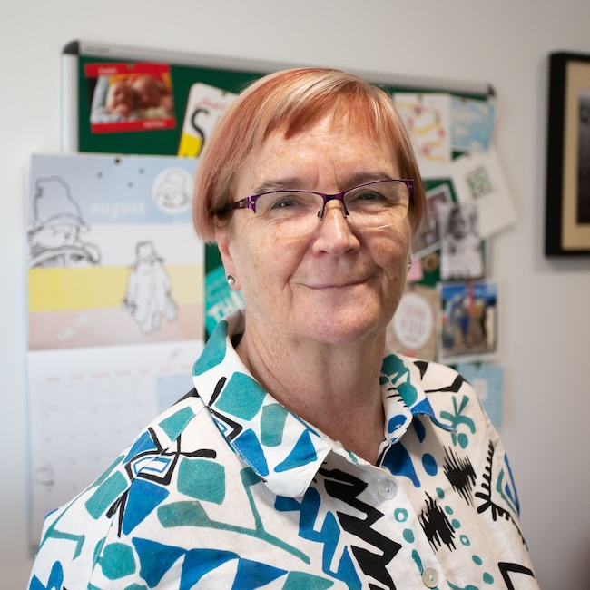 A portrait of Professor Marian Scott