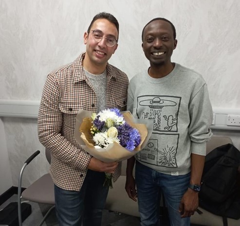 New Engineering Doctor Mahmoud Shawky, with Dr Yusuf Sambo.