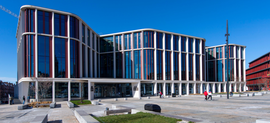 The ARC exterior against a clear blue sky