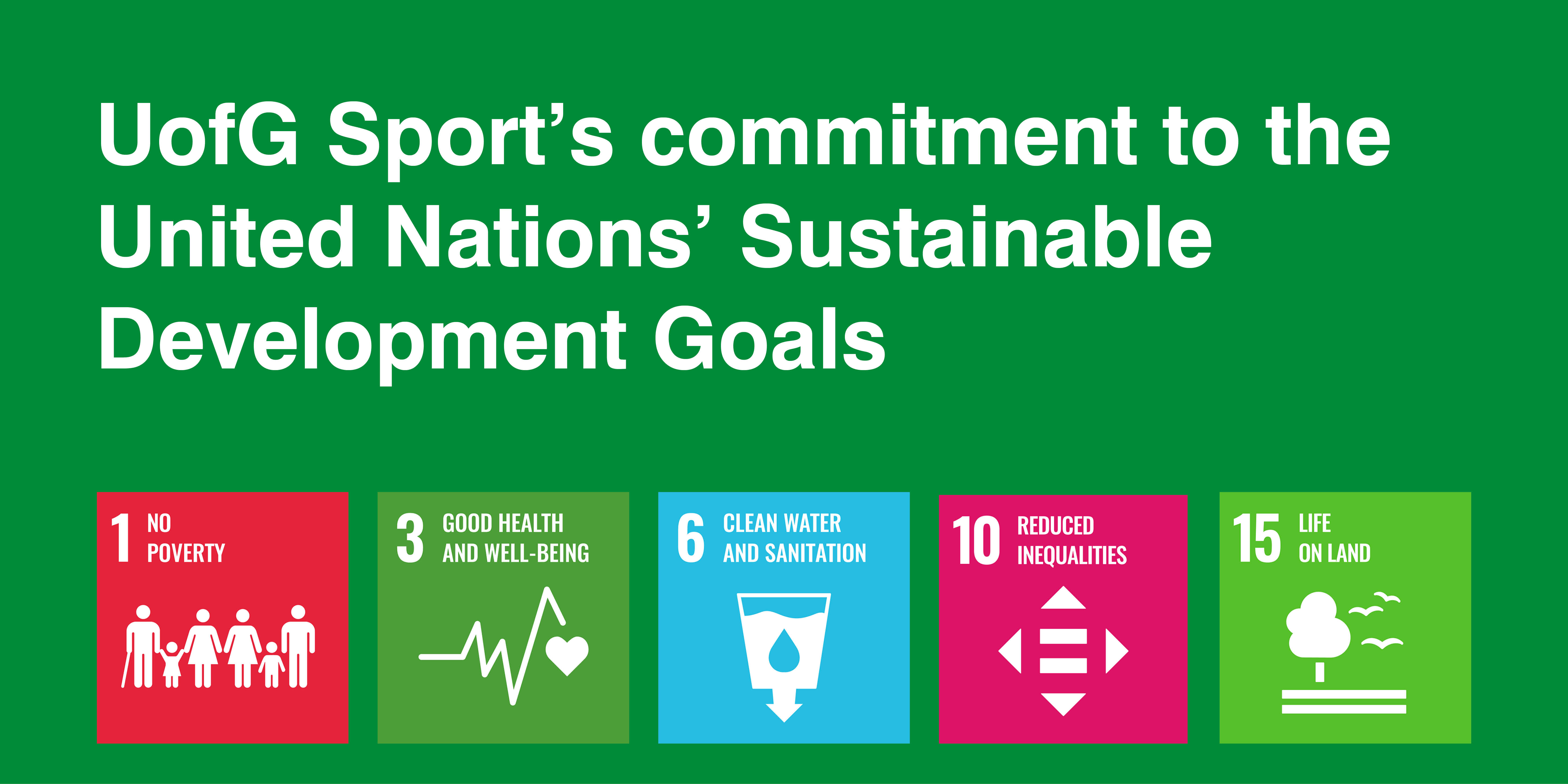 UofG Sport's 5 chosen SDG icons