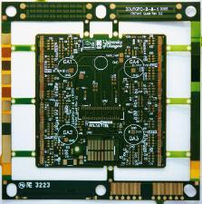 Prototype flex circuit board for a quad module for the upgraded ATLAS pixel detector.