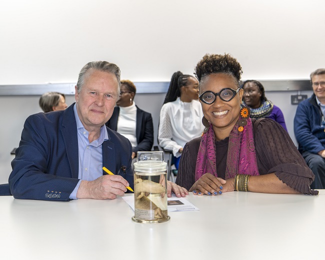 Steph Scholten, Director of The Hunterian, University of Glasgow and Dr Shani Roper, Curator at The University of the West Indies Museum.