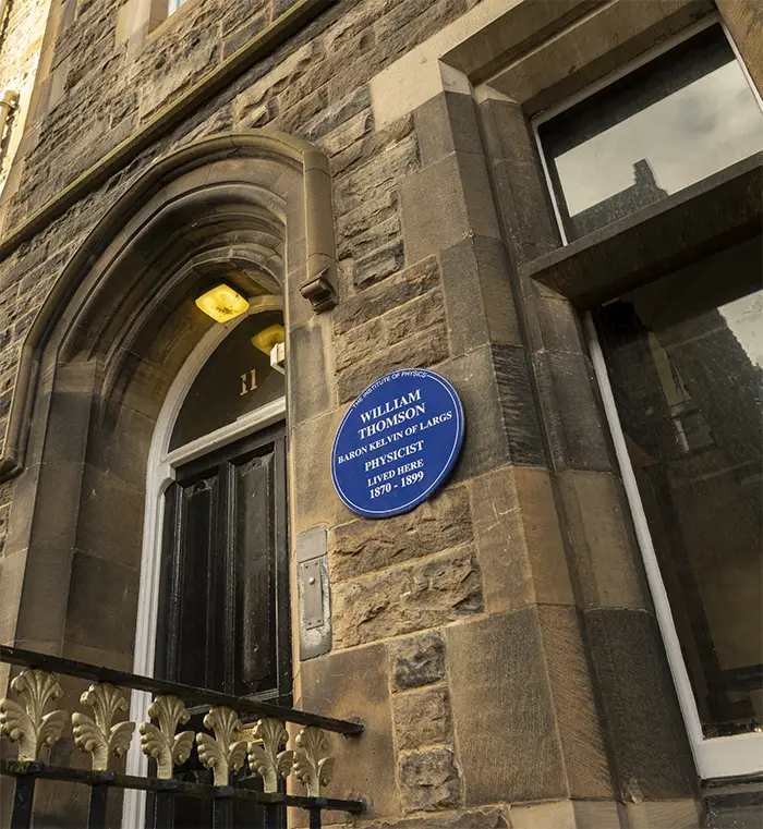 Lord Kelvin's house at 11 Professors' Square