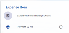click the checkbox stating foreign currency