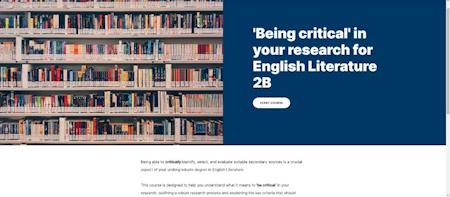 A screenshot of the title page on Articulate