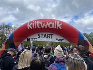 The start of the kiltwalk