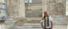 Matthew Fox in front of Augustus’ altar of peace (Ara Pacis), Rome