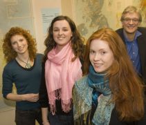 (l-r) Vanessa Collingridge, Alyson Meeke, Emma Culley and Nick Crane.