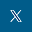 X logo in blue