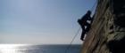 Photo of Gray Kainth rock climbing