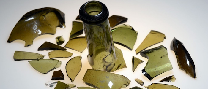 Glass partial assemblage Freya Easthope & Rowan Tooze