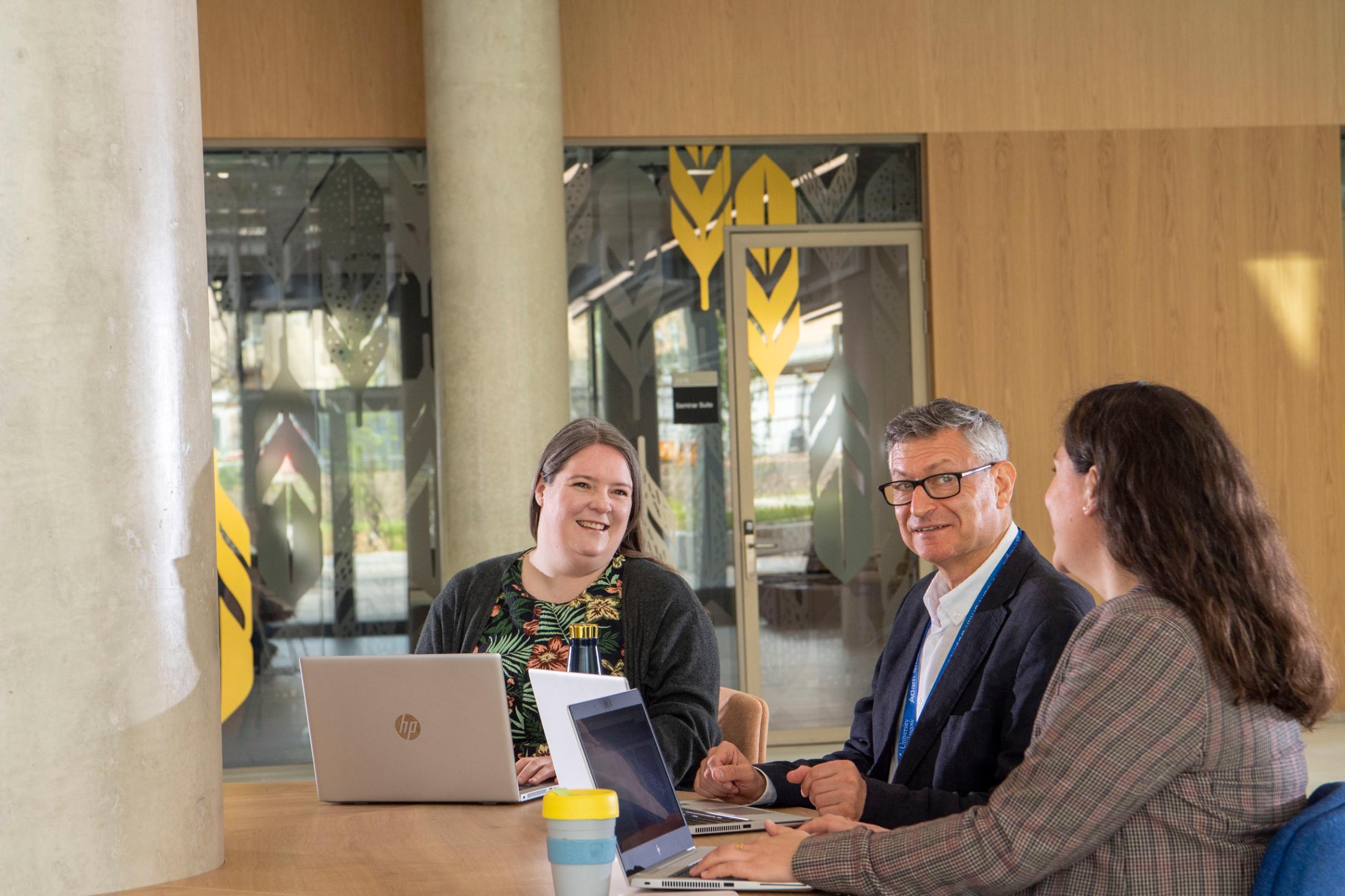 Staff collaborate at the Advanced Research Centre Building
