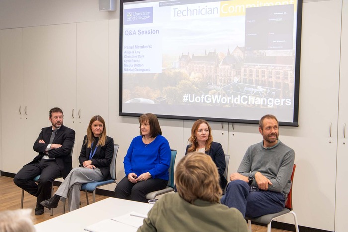 Panel of staff